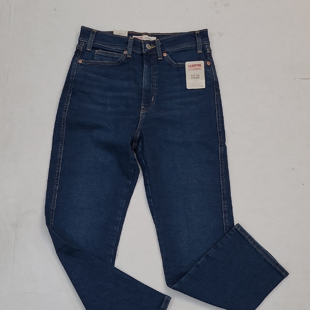 Signature by Levi Strauss High Rise Indigo Jeans